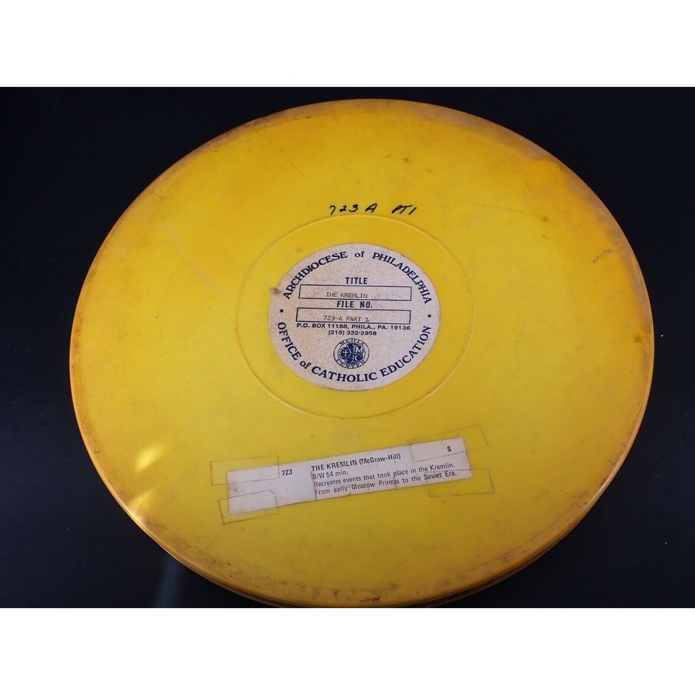 Vintage Movie 16mm The Kremlin Metal Reel by McGraw Hill AS IS